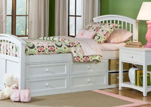 Schoolhouse Twin Captains Bed,NE Kids